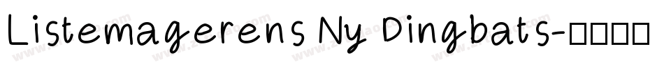 Listemagerens Ny Dingbats字体转换